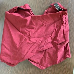 Maroon Envelope Skort